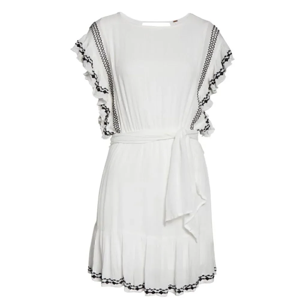 Free People | Weekend Brunch Dress | Ivory/Black